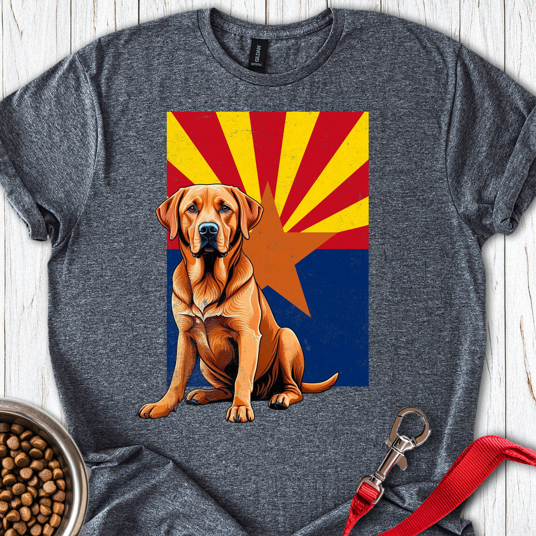 Fox Red Labrador Arizona Flag Dark Heather
