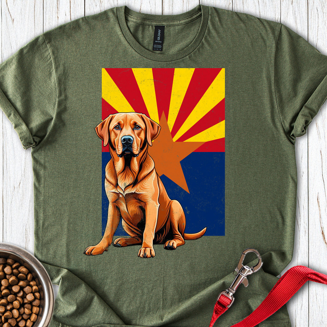 Fox Red Labrador Arizona Flag Military Green