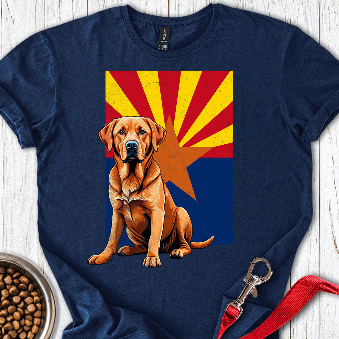 Fox Red Labrador Arizona Flag Navy
