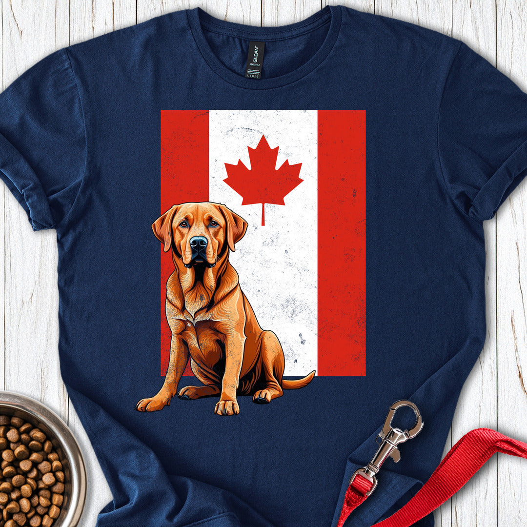 Fox Red Labrador Canada Flag Navy