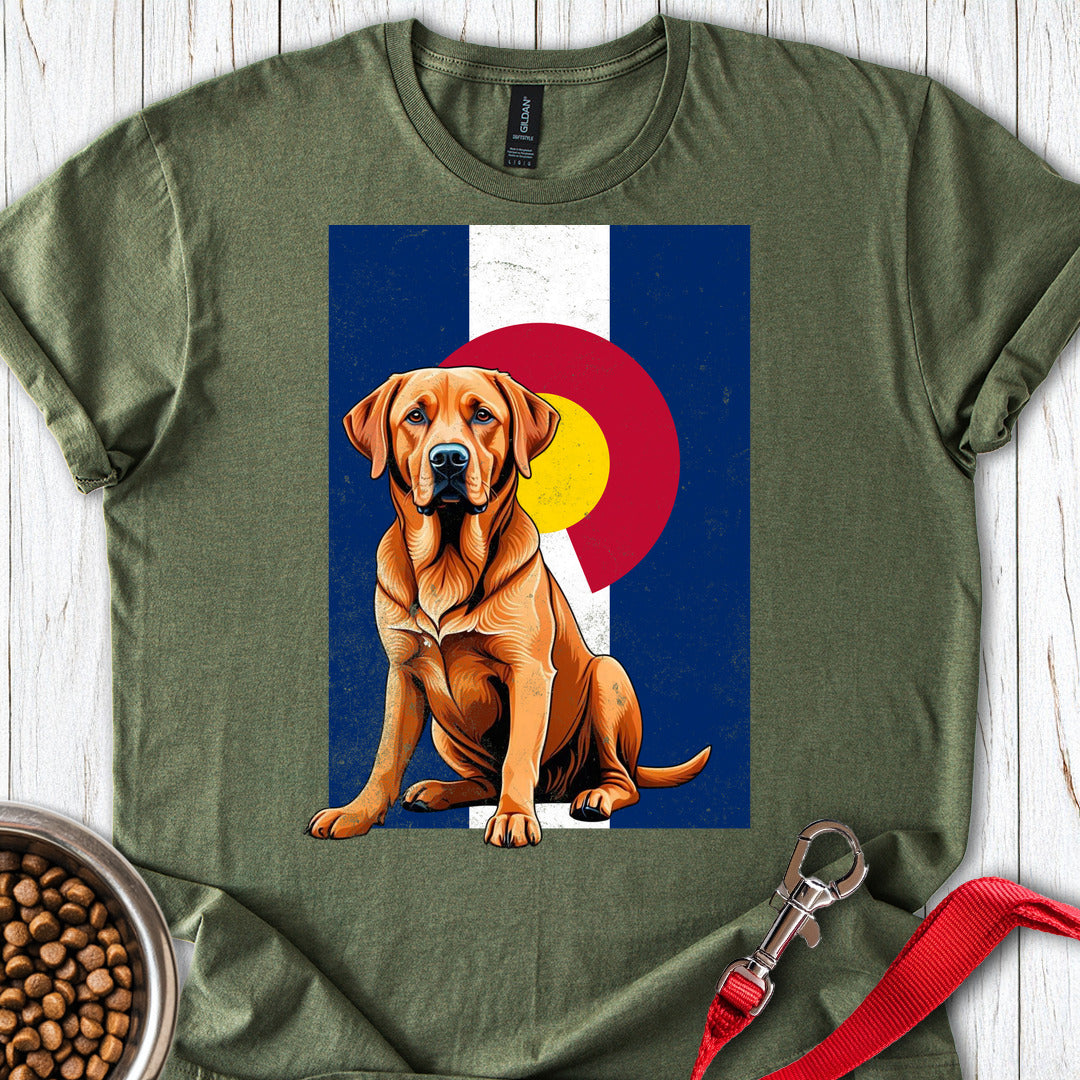 Fox Red Labrador Colorado Flag Military Green
