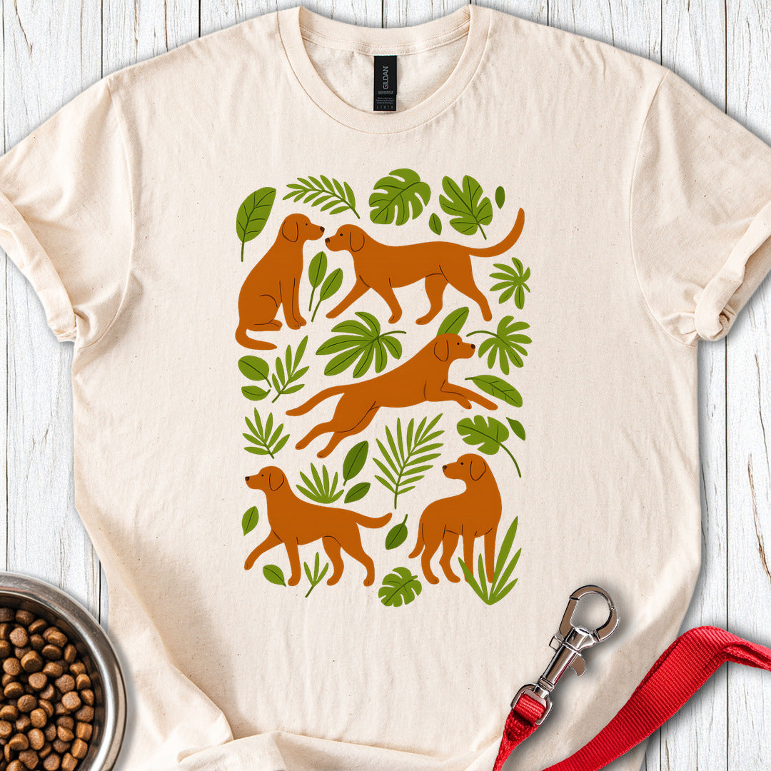 Fox Red Labrador Floral Natural