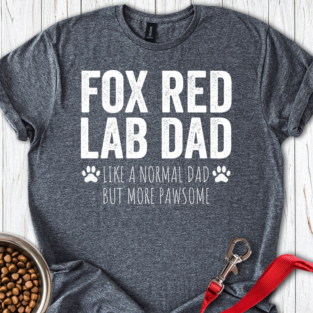 Fox Red Labrador Lab Dad Dark Heather