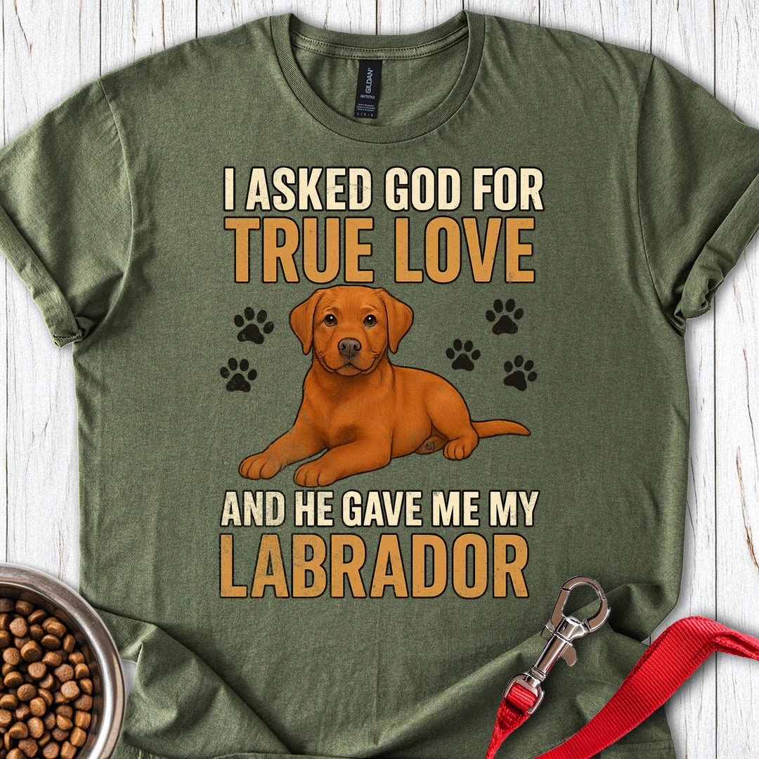Fox Red Labrador Love Military Green