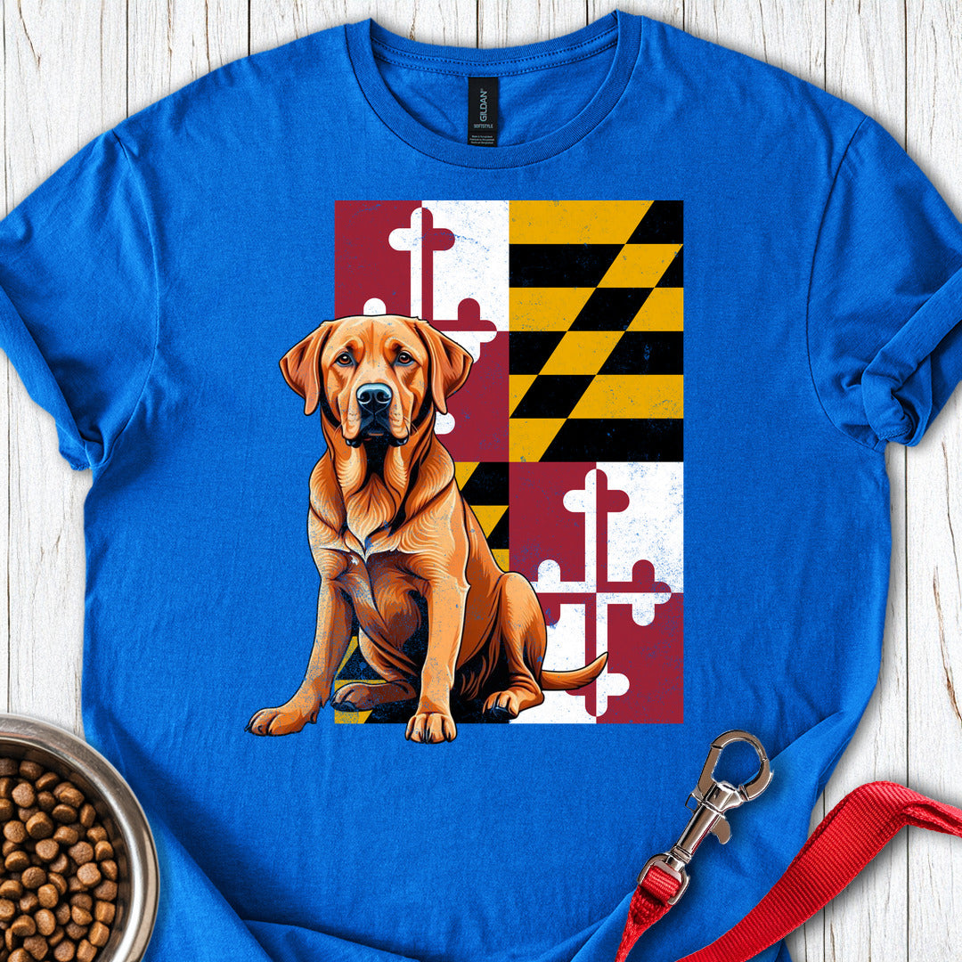 Fox Red Labrador Maryland Flag Royal