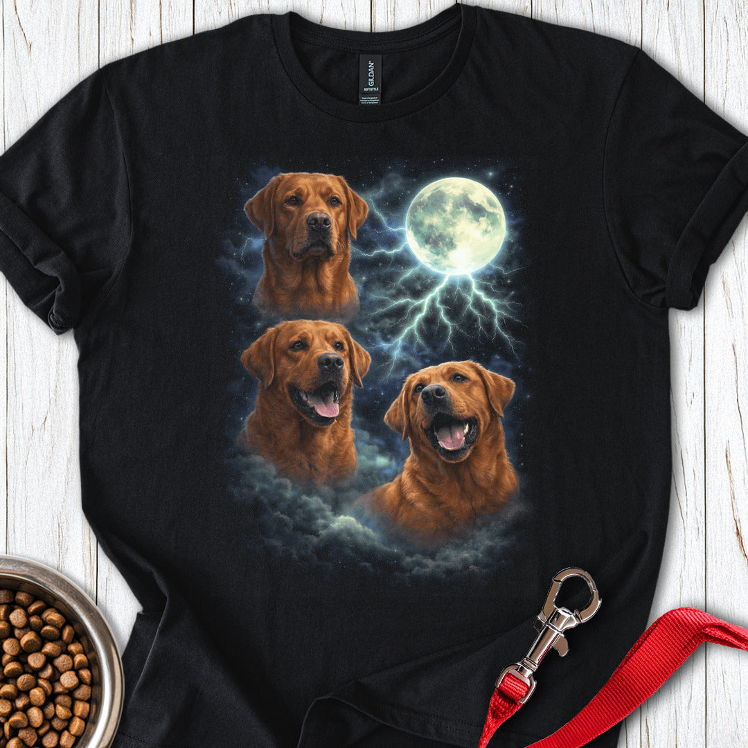 Fox Red Labrador Moon Retro Black