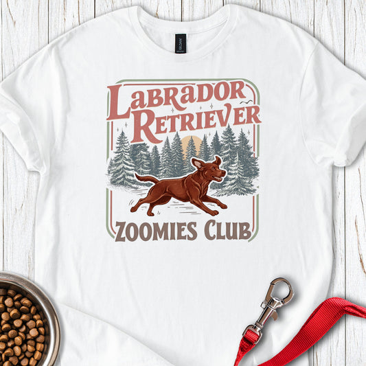 Fox Red Labrador Zoomies White