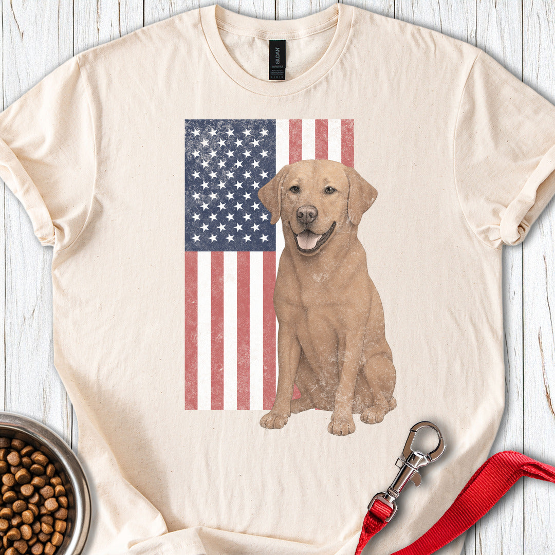 Fox Red USA Flag Faded Natural