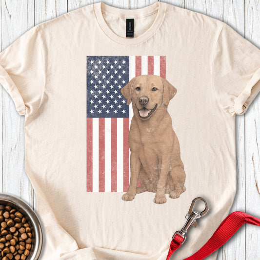 Fox Red USA Flag Faded Natural