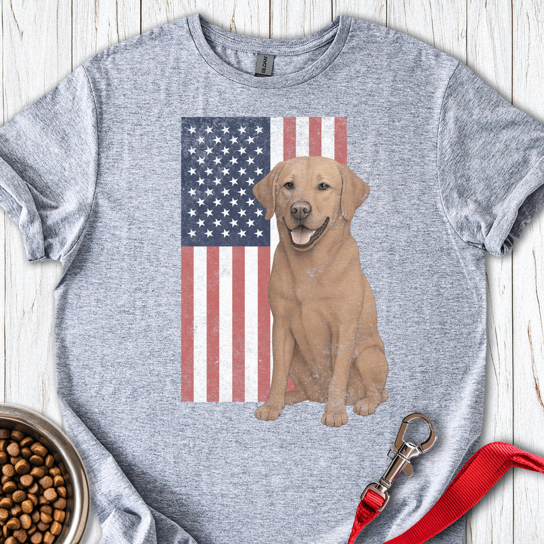 Fox Red USA Flag Faded Sport Grey
