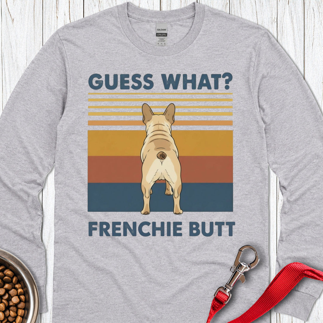 French Bulldog Butt Long Sleeve — Sport Grey