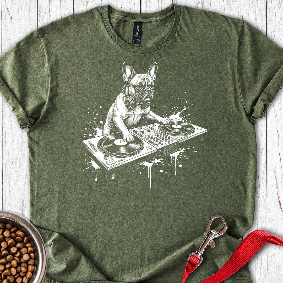 French Bulldog DJ Military Green