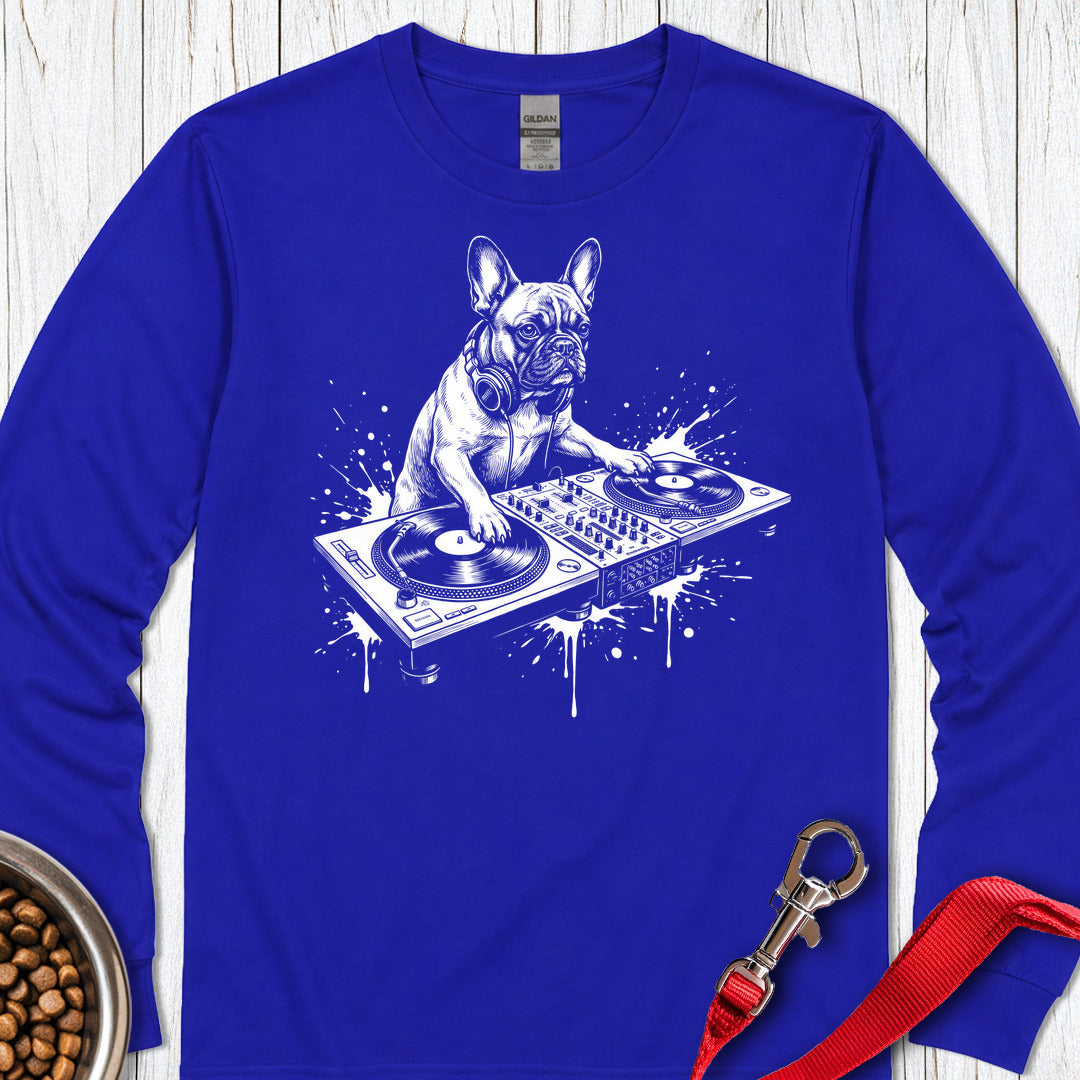 French Bulldog DJ Long Sleeve — Royal