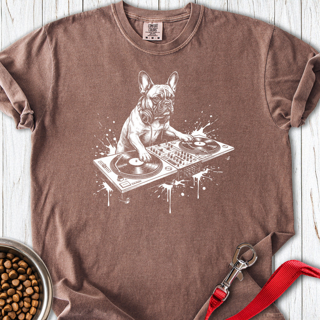 French Bulldog DJ Premium Tee — Espresso