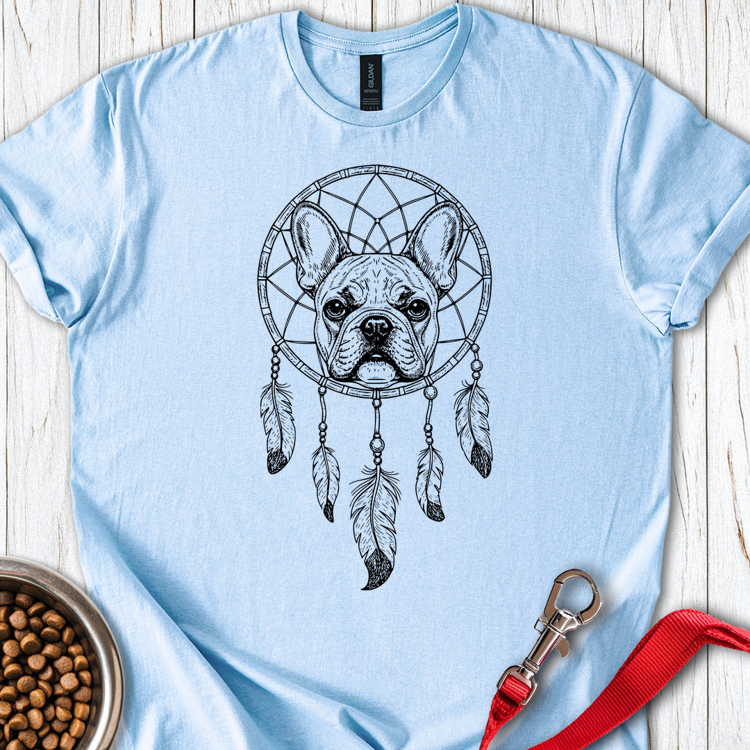 French Bulldog Dreamcatcher Light Blue