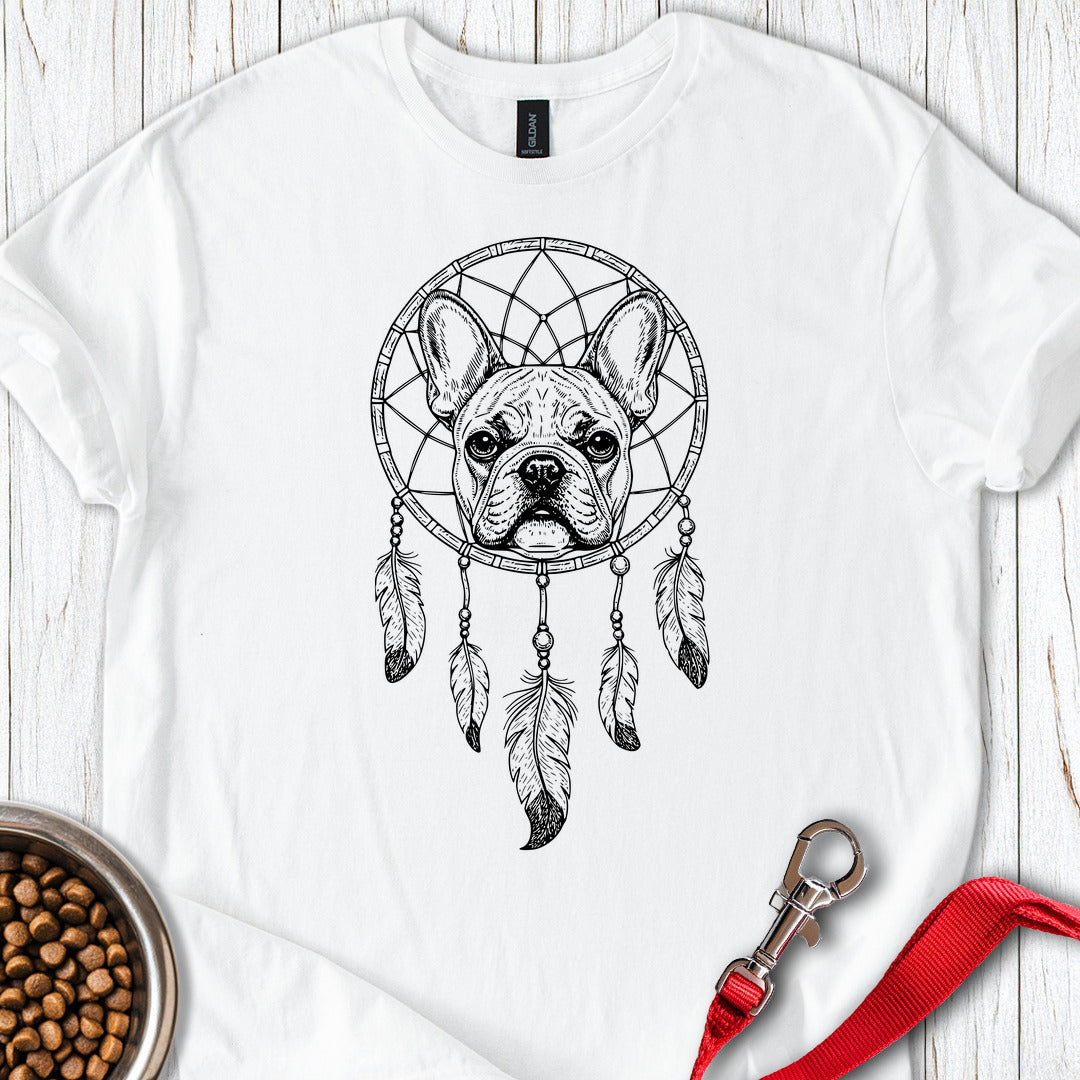 French Bulldog Dreamcatcher White