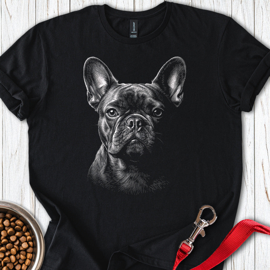 French Bulldog Engraved — Black