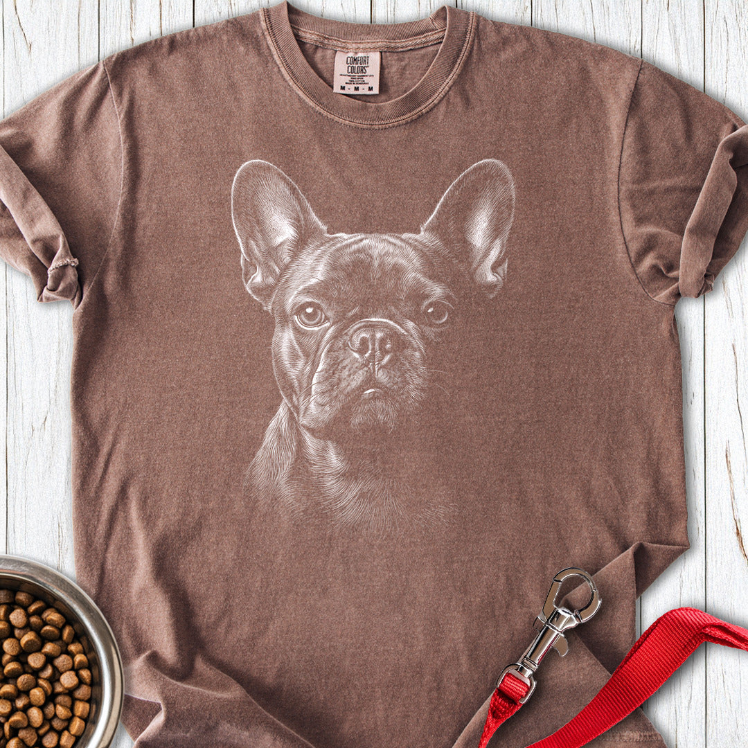 French Bulldog Engraved Premium Tee — Espresso