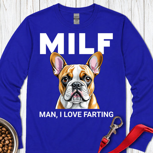 French Bulldog Fart Long Sleeve — Royal