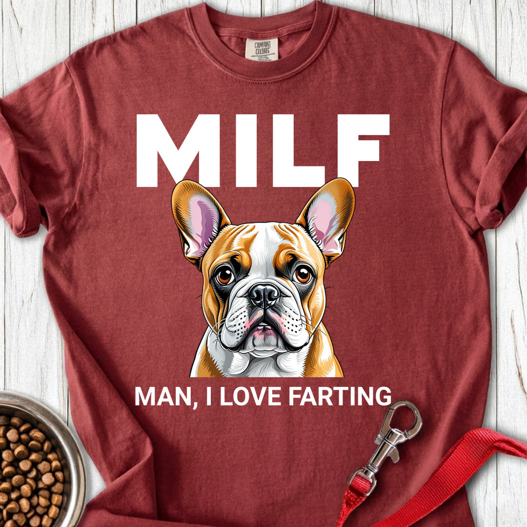 French Bulldog Fart Premium Tee — Brick