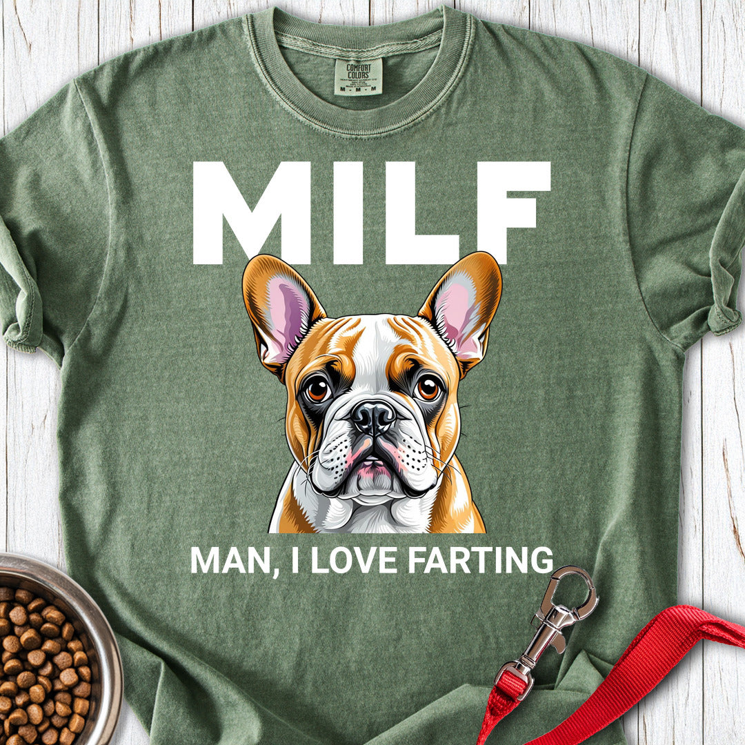 French Bulldog Fart Premium Tee — Moss