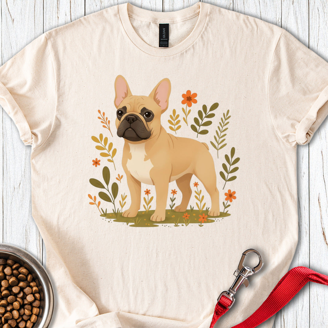 French Bulldog Flowers Natural