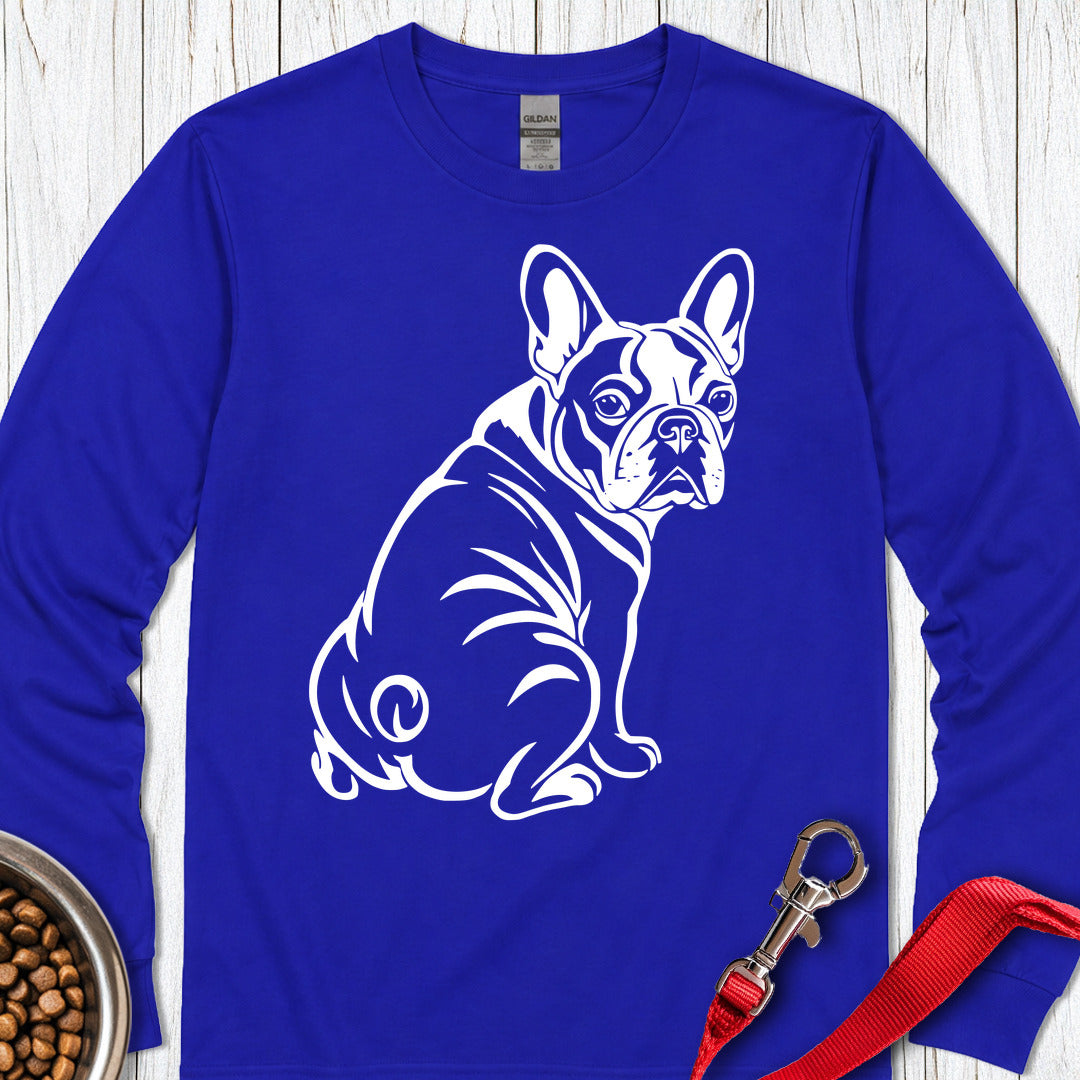 French Bulldog Graphic Long Sleeve — Royal