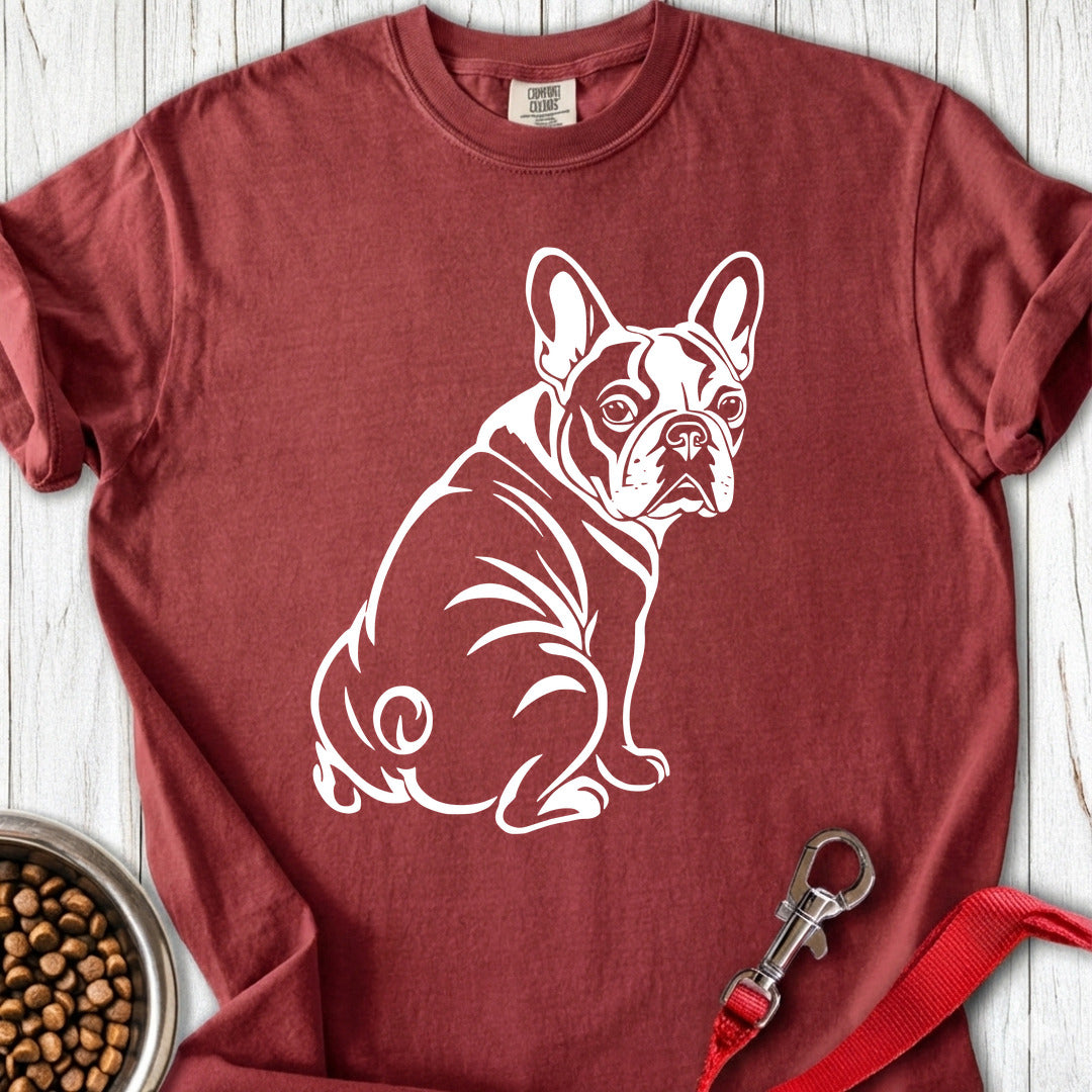 French Bulldog Graphic Premium Tee Brick