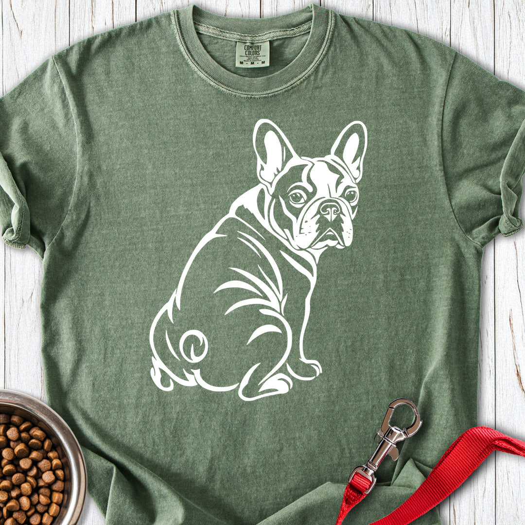 French Bulldog Graphic Premium Tee Moss