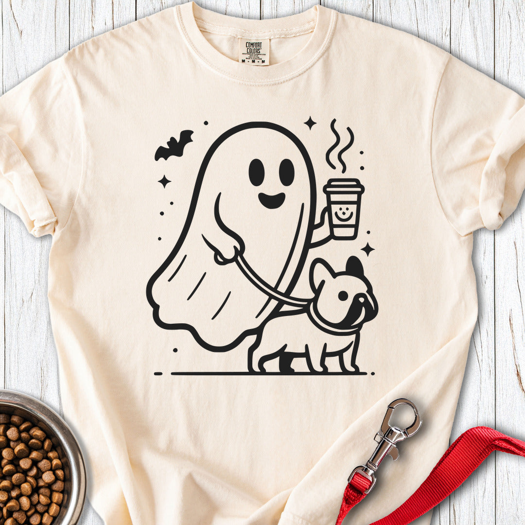 French Bulldog Halloween Ghost Premium Tee — Ivory