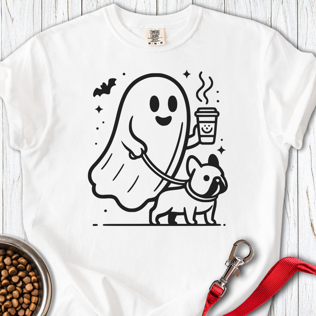 French Bulldog Halloween Ghost Premium Tee — White