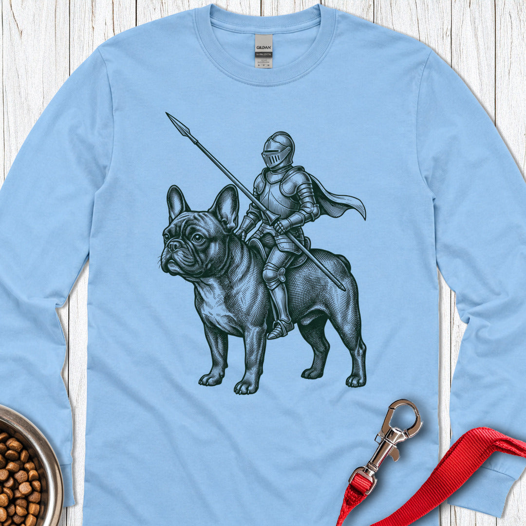 French Bulldog Knight Long Sleeve — Carolina Blue