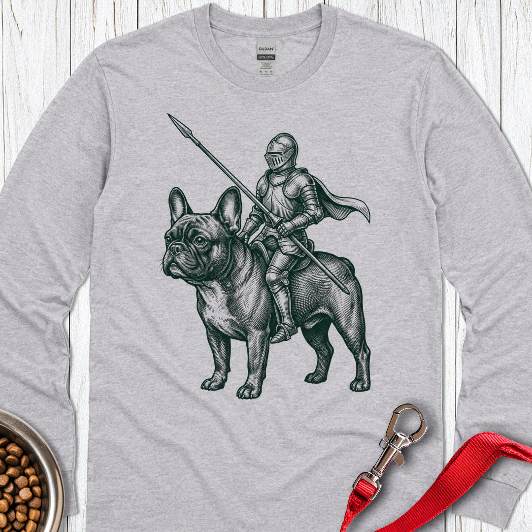 French Bulldog Knight Long Sleeve — Sport Grey