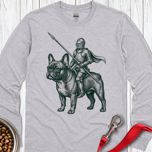 French Bulldog Knight Long Sleeve — Sport Grey