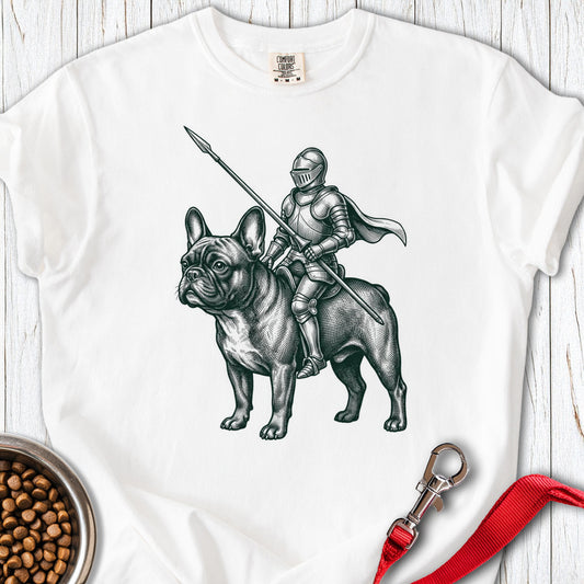 French Bulldog Knight Premium Tee White