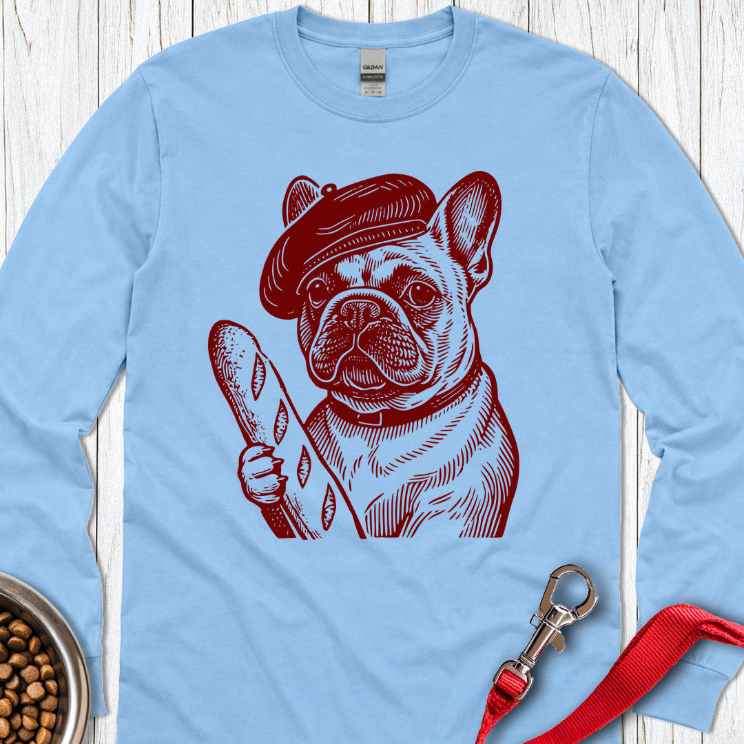French Bulldog Long Sleeve — Carolina Blue