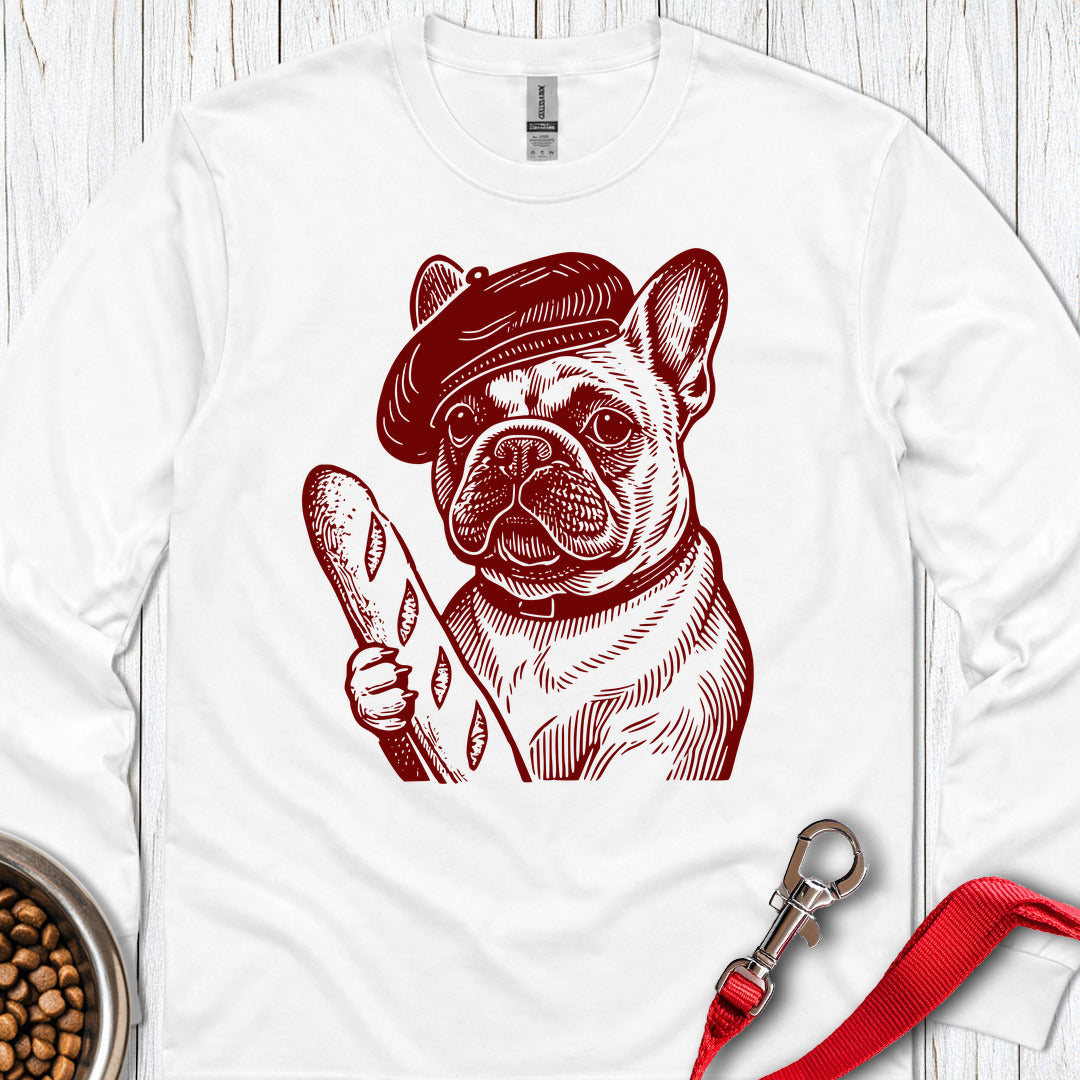 French Bulldog Long Sleeve — White