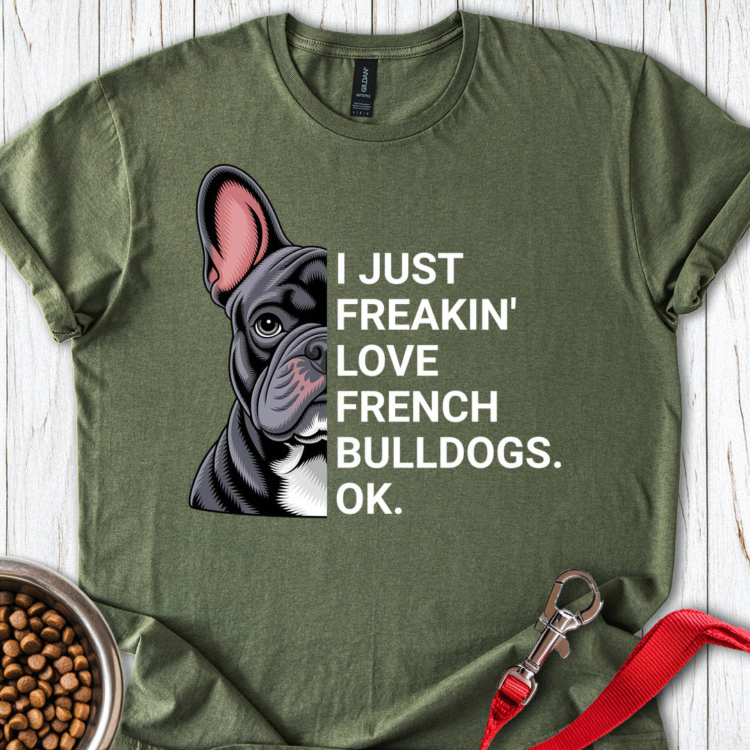 French Bulldog Love Military Green