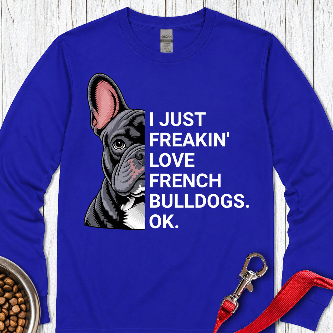 French Bulldog Love Long Sleeve — Royal