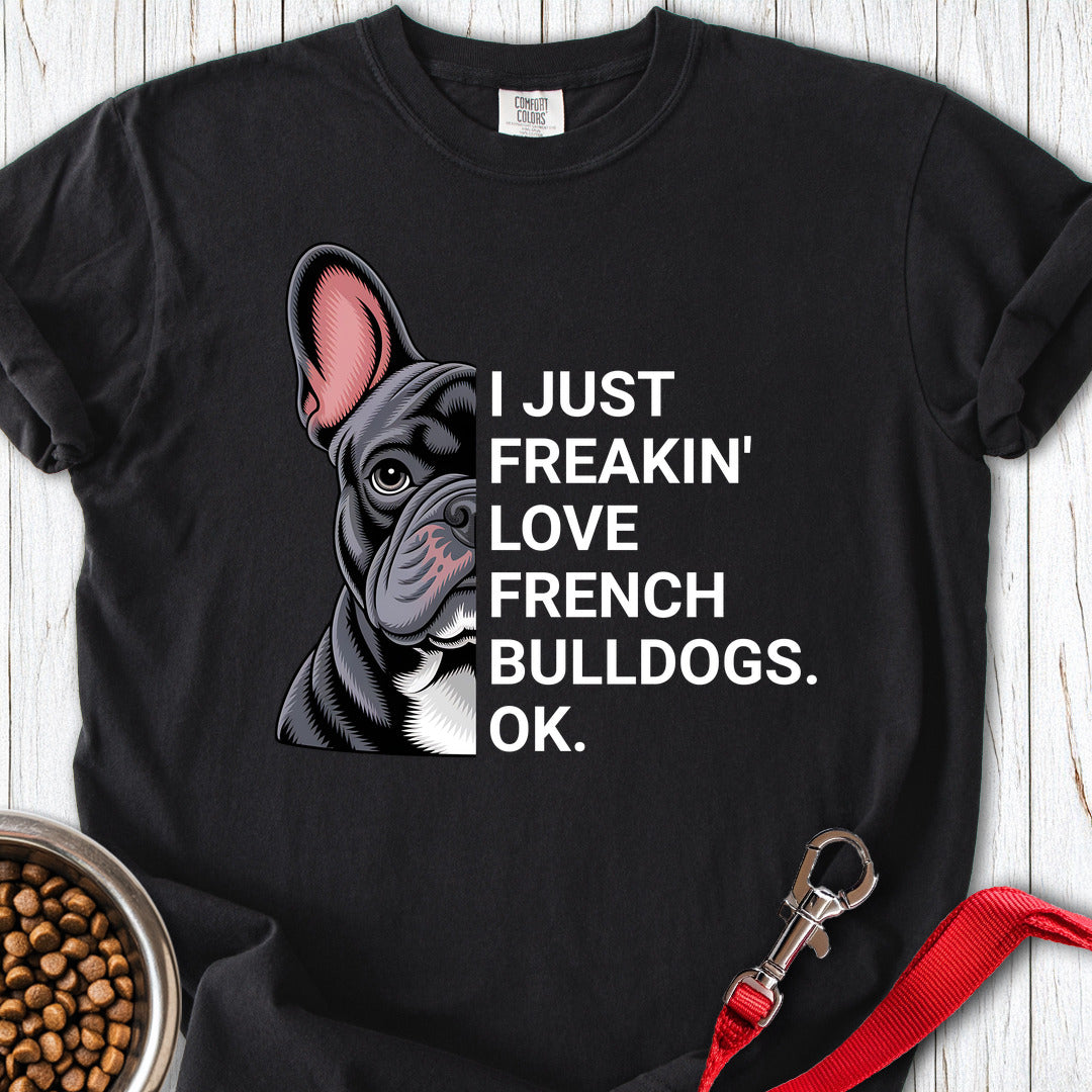 French Bulldog Love Premium Tee Black