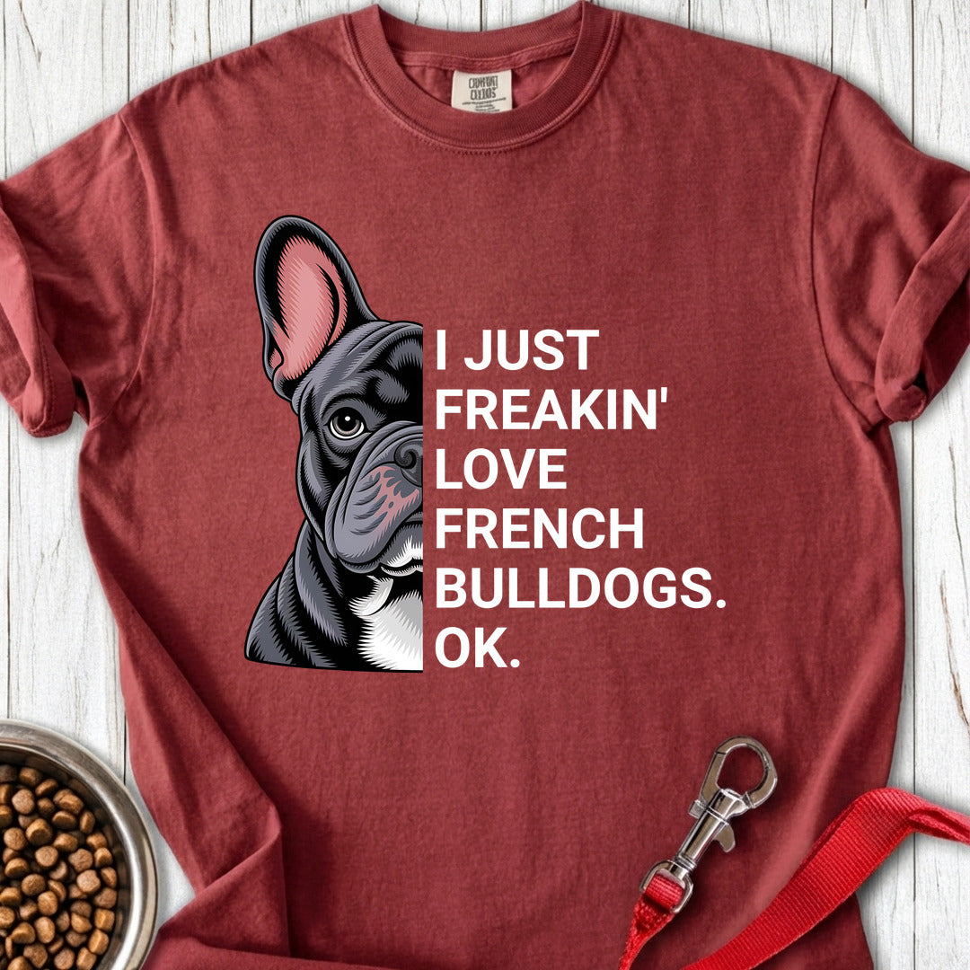 French Bulldog Love Premium Tee Brick