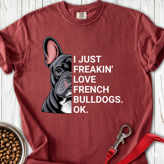 French Bulldog Love Premium Tee Brick