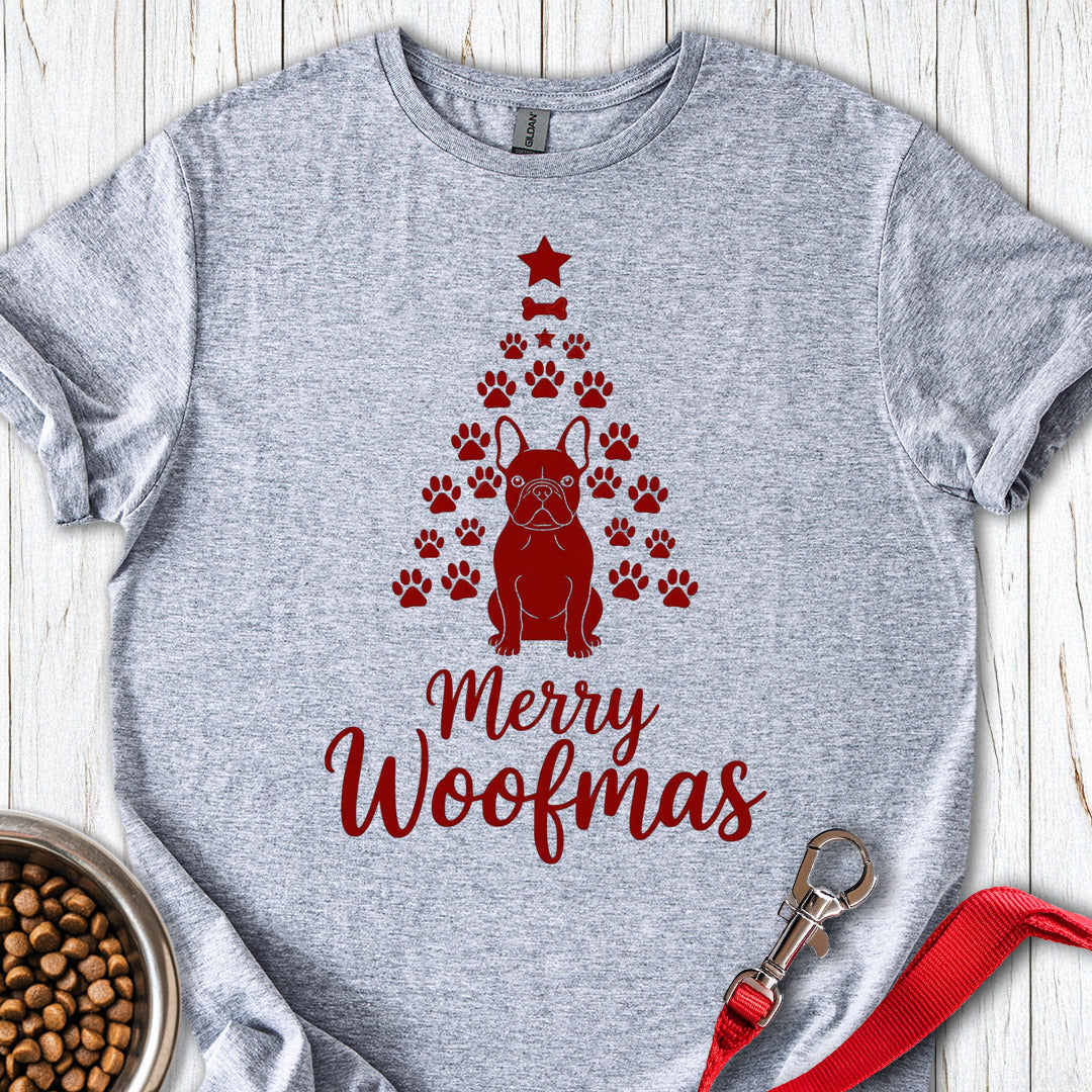 French Bulldog Merry Woofmas Christmas Sport Grey