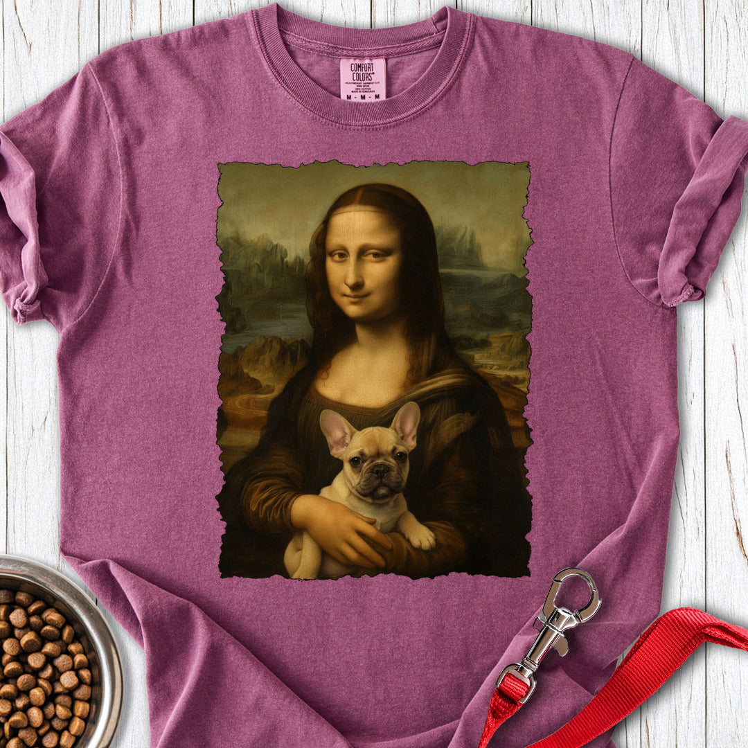 French Bulldog Mona Lisa Premium Tee Berry