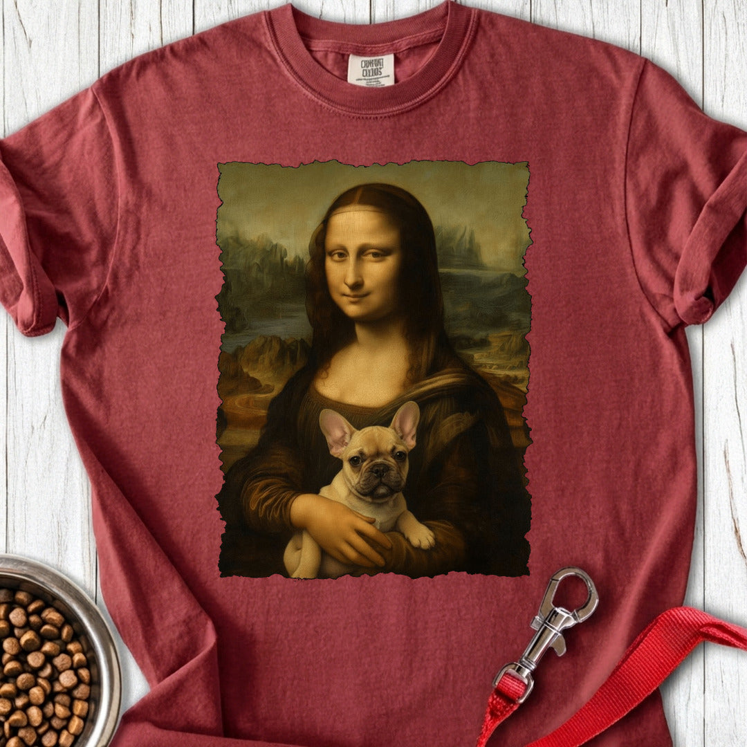 French Bulldog Mona Lisa Premium Tee Brick