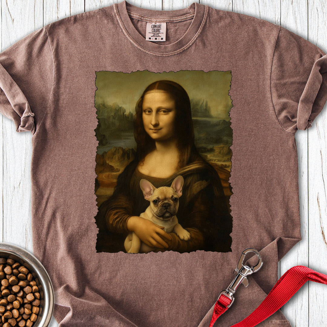 French Bulldog Mona Lisa Premium Tee Espresso