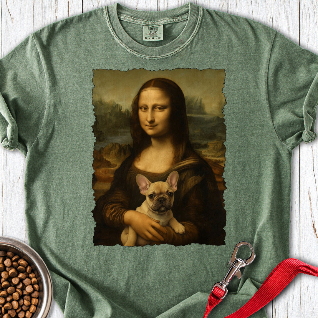 French Bulldog Mona Lisa Premium Tee Moss