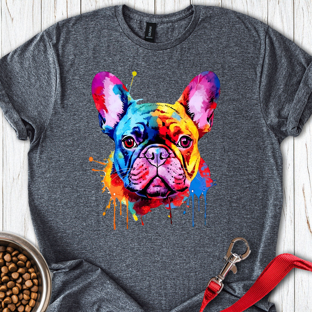 French Bulldog Painting Dark Heather