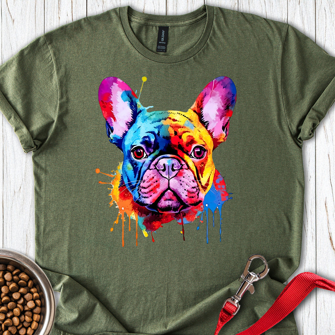 French Bulldog Painting Military Green
