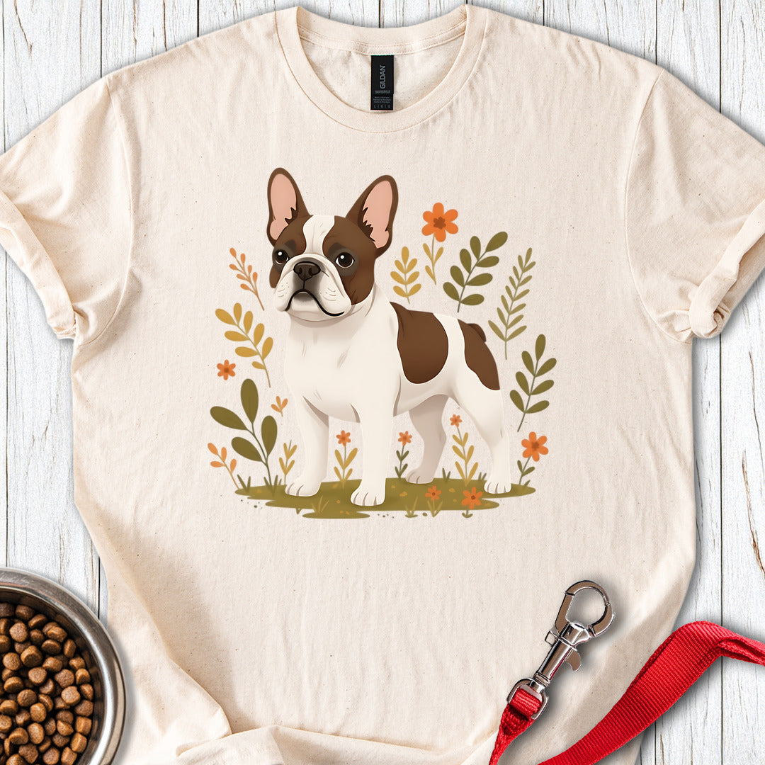 French Bulldog Pied Coat Flower Natural